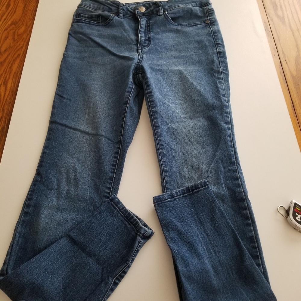 Roebuck & Co R1893 Jeans Size 6 Mid Rise Stretch Denim Straight Bootcut